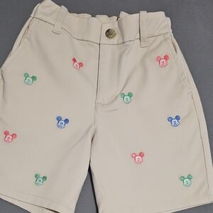 Janie and Jack Cream Shorts with Disney Collaboration
